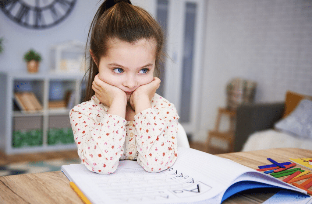 A child feeling anxious.